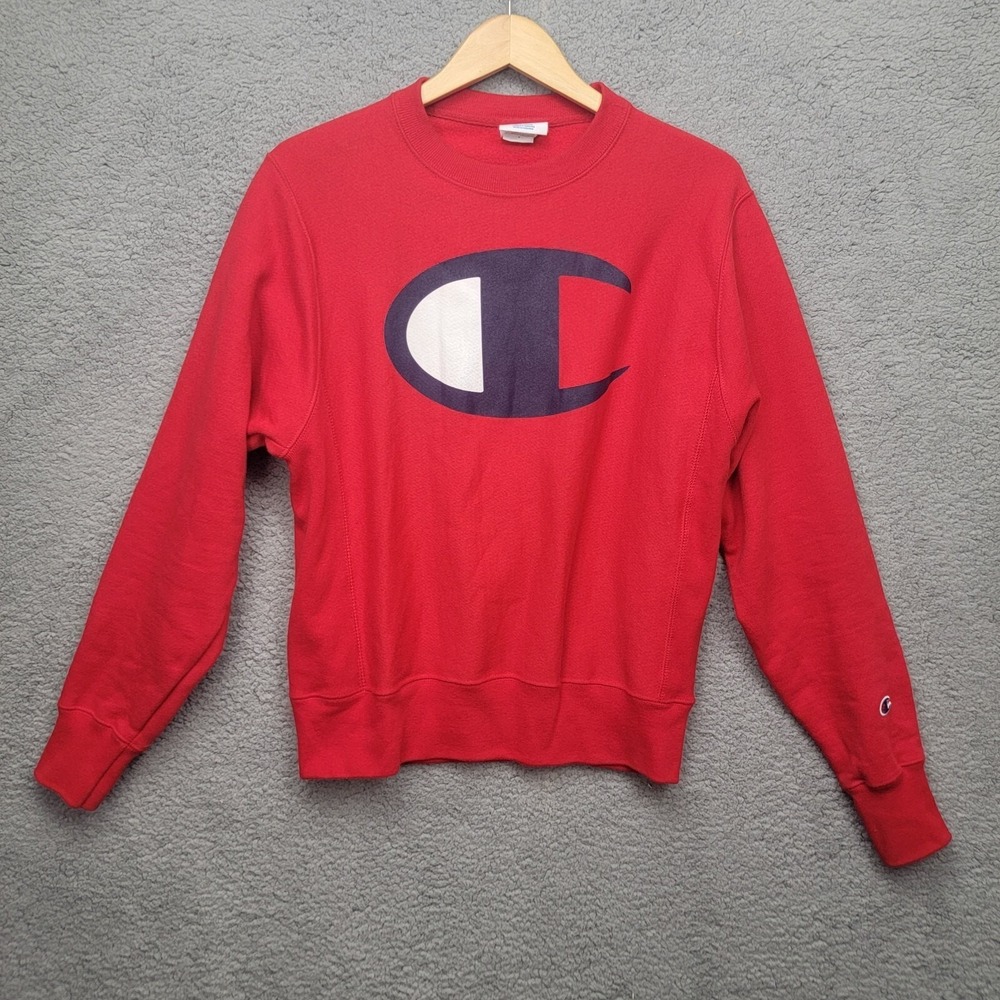 Champion Reverse‎ Weave Red Sweatshirt Size S Pullover